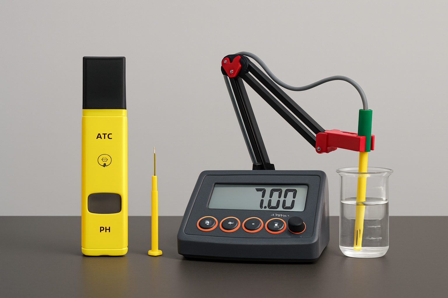 پی اچ متر رومیزی - قلمی -  محمول